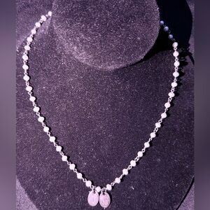 925 Elegant White Pearl Necklace